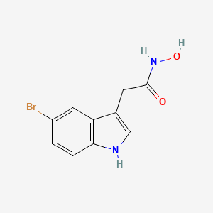 molecular formula C10H9BrN2O2 B1664287 2-(5-溴-1H-吲哚-3-基)-N-羟基乙酰胺 CAS No. 900783-19-9
