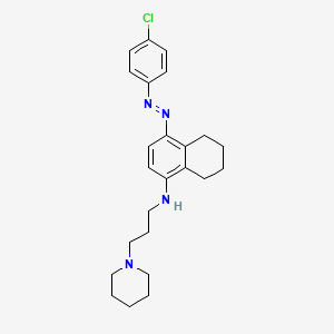 1-(3-((4-((p-Chlorophenyl)azo)-5,6,7,8-tetrahydro-1-naphthyl)amino)propyl)piperidine