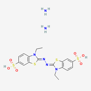 molecular formula C18H24N6O6S4 B1664314 ABTS (ammonium salt) CAS No. 30931-67-0