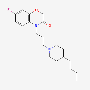 molecular formula C20H29FN2O2 B1664316 4-(3-(4-Butylpiperidin-1-yl)propyl)-7-fluoro-4H-benzo(1,4)oxazin-3-one CAS No. 560083-42-3