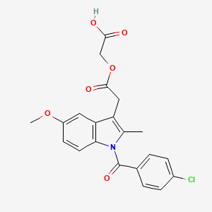 molecular formula C21H18ClNO6 B1664320 Acemetacin CAS No. 53164-05-9