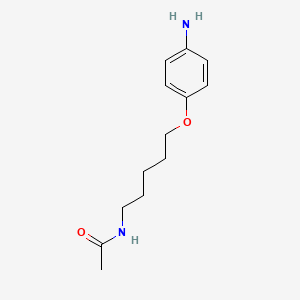 molecular formula C13H20N2O2 B1664322 ACETAMIDE, N-(5-(p-AMINOPHENOXY)PENTYL)- CAS No. 100800-28-0