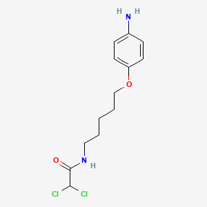 ACETAMIDE, N-(5-(p-AMINOPHENOXY)PENTYL)-2,2-DICHLORO-