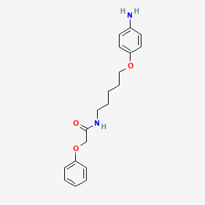 molecular formula C19H24N2O3 B1664326 N-[5-(4-aminophenoxy)pentyl]-2-phenoxyacetamide CAS No. 102008-71-9