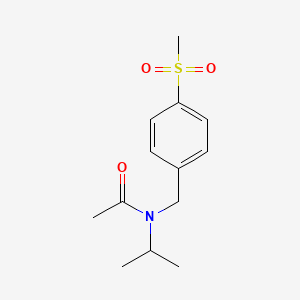 molecular formula C13H19NO3S B1664328 ACETAMIDE, N-ISOPROPYL-N-(p-(METHYLSULFONYL)BENZYL)- CAS No. 3613-88-5