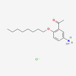 Acetophenone, 5'-amino-2'-(octyloxy)-, hydrochloride