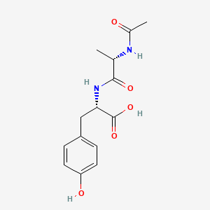 molecular formula C14H18N2O5 B1664333 Acetylalanyltyrosine CAS No. 70529-66-7