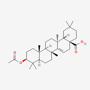 molecular formula C32H50O4 B1664334 Acetylaleuritolic acid CAS No. 28937-85-1