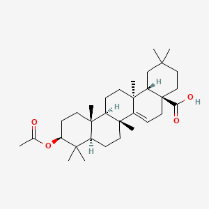 molecular formula C32H50O4 B1664334 Acetyl aleuritolic acid CAS No. 28937-85-1