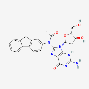 molecular formula C25H24N6O5 B1664335 Acetylaminofluorene-dG CAS No. 37819-60-6