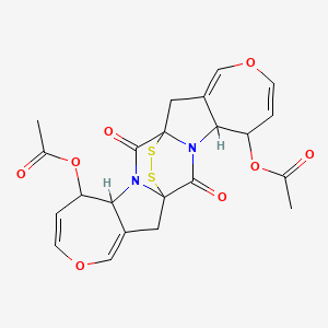 molecular formula C22H20N2O8S2 B1664336 Acetylaranotin [MI] CAS No. 20485-01-2