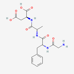 molecular formula C18H24N4O7 B1664345 Glycyl-phenylalanyl-alanyl-aspartic acid CAS No. 121912-19-4