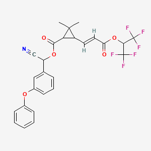 molecular formula C26H21F6NO5 B1664350 Rufast CAS No. 103833-18-7