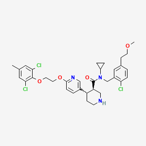 molecular formula C33H38Cl3N3O4 B1664355 ACT 178882 CAS No. 1007392-69-9
