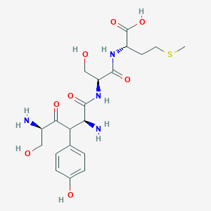 molecular formula C20H30N4O8S B1664358 L-Methionine, N-(N-(N-L-seryl-L-tyrosyl)-L-seryl)- CAS No. 19405-50-6
