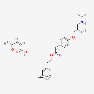 molecular formula C30H43NO8 B1664369 Adaprolol maleate CAS No. 121009-31-2