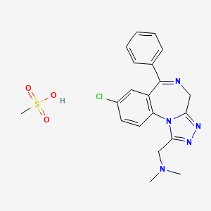 molecular formula C20H22ClN5O3S B1664377 Adinazolam Mesylate CAS No. 57938-82-6