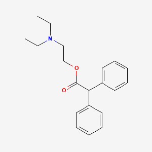 molecular formula C20H25NO2 B1664378 Adiphenine CAS No. 64-95-9