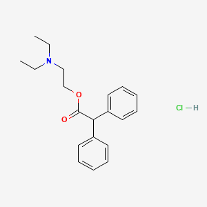 molecular formula C20H26ClNO2 B1664379 Adiphenine hydrochloride CAS No. 50-42-0