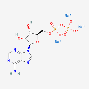 B1664383 Sodium ((2R,3S,4R,5R)-5-(6-amino-9H-purin-9-yl)-3,4-dihydroxytetrahydrofuran-2-yl)methyl diphosphate CAS No. 20398-34-9