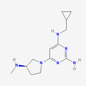 molecular formula C13H22N6 B1664385 Adriforant CAS No. 943057-12-3