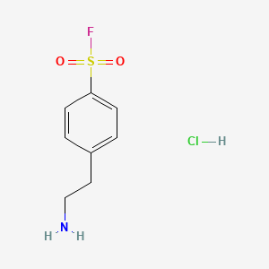molecular formula C8H11ClFNO2S B1664387 AEBSF hydrochloride CAS No. 30827-99-7