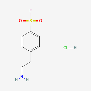 molecular formula C8H11ClFNO2S B1664387 4-(2-Aminoethyl)benzenesulfonyl fluoride hydrochloride CAS No. 30827-99-7