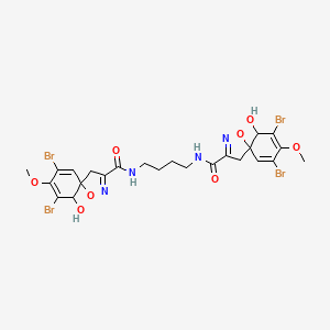 molecular formula C24H26Br4N4O8 B1664395 Aerothionin CAS No. 28714-26-3