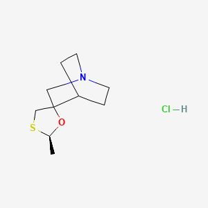 molecular formula C10H18ClNOS B1664397 trans-Cevimeline Hydrochloride CAS No. 107220-29-1