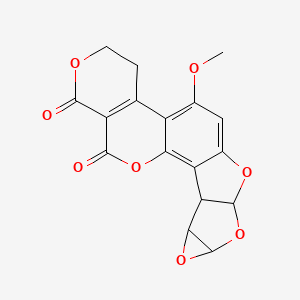 molecular formula C17H12O8 B1664401 Aflatoxin G1 9,10-epoxide CAS No. 120476-24-6
