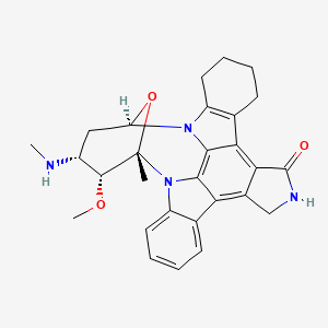molecular formula C28H33N4O3 B1664402 1,2,3,4-Tetrahydrogen-staurosporine CAS No. 220038-19-7