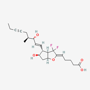 molecular formula C22H30F2O5 B1664404 AFP-07 free acid CAS No. 788799-13-3
