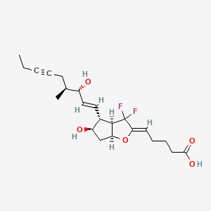 molecular formula C22H30F2O5 B1664404 AFP-07 游离酸 CAS No. 788799-13-3