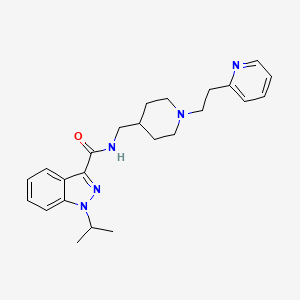 molecular formula C24H31N5O B1664406 AFR-605 游离碱 CAS No. 214707-81-0