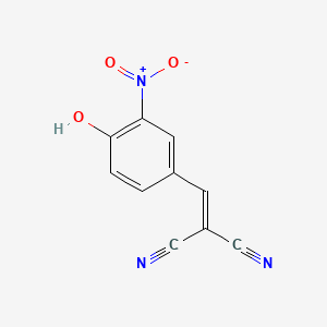molecular formula C10H5N3O3 B1664420 2-[(4-Hydroxy-3-nitrophenyl)methylidene]propanedinitrile CAS No. 90947-89-0