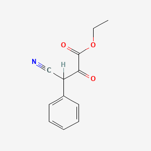 molecular formula C12H11NO3 B1664453 Ethyl 3-cyano-3-phenylpyruvate CAS No. 6362-63-6