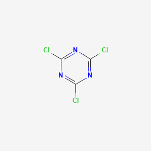 molecular formula C3Cl3N3 B1664455 Cyanuric chloride CAS No. 108-77-0