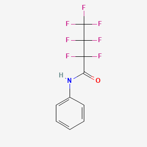 molecular formula C10H6F7NO B1664456 Heptafluorobutyranilide CAS No. 336-61-8