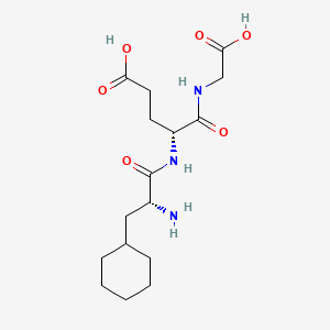 molecular formula C16H27N3O6 B1664465 D-环己基丙氨酸-D-谷氨酸甘氨酸 CAS No. 551936-17-5