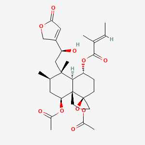 molecular formula C29H40O10 B1664472 Ajugamarin A 1 CAS No. 78798-40-0