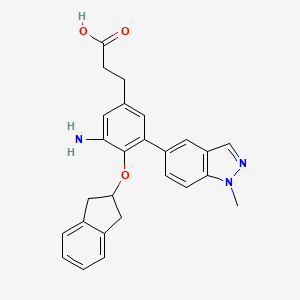 molecular formula C26H25N3O3 B1664475 Unii-I2cst2BV1Q CAS No. 590416-75-4