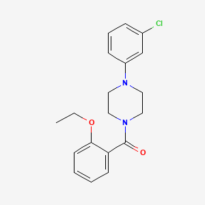 molecular formula C19H21ClN2O2 B1664480 1-(3-Chlorophenyl)-4-(2-ethoxybenzoyl)piperazine CAS No. 314022-97-4