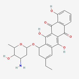 molecular formula C26H27NO8 B1664486 Akrobomycin CAS No. 89156-94-5