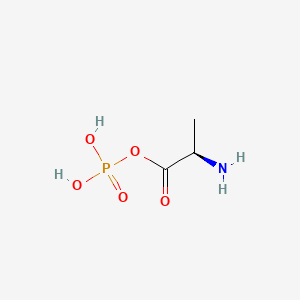 molecular formula C3H8NO5P B1664497 Alanylphosphate CAS No. 128595-42-6