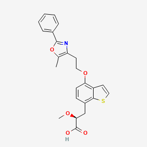 molecular formula C24H23NO5S B1664505 阿列格列扎 CAS No. 475479-34-6