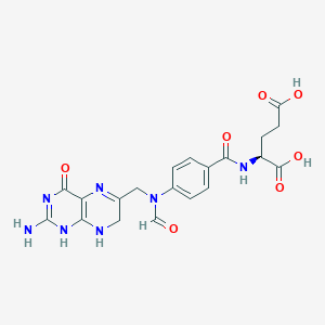 molecular formula C20H21N7O7 B1664512 10-Formyl-7,8-dihydrofolic acid CAS No. 28459-40-7