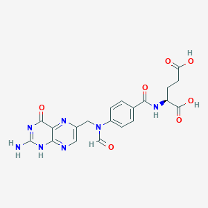 molecular formula C20H19N7O7 B1664513 10-Formylfolic acid CAS No. 134-05-4