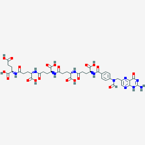 molecular formula C40H47N11O19 B1664514 10-Formylpteroylpentaglutamate CAS No. 41432-72-8