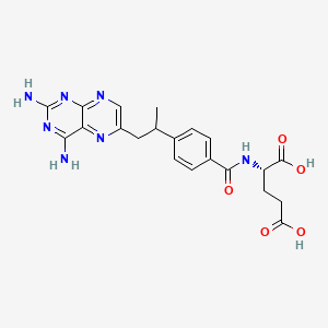 molecular formula C21H23N7O5 B1664518 10-Methyl-10-deazaaminopterin CAS No. 80576-77-8