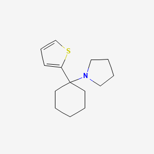 molecular formula C14H21NS B1664523 1-(1-(2-Thienyl)cyclohexyl)pyrrolidine CAS No. 22912-13-6
